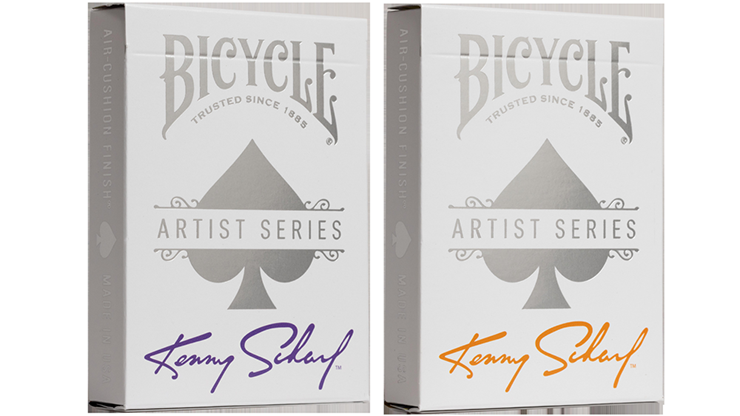 Bicycle Kenny Scharf Purple/Orange Box Set by US Playing Cards