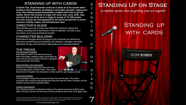 Standing Up On Stage Volume 7 CARDS by Scott Alexander - DVD