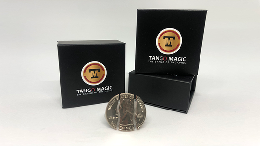 Folding Coin Quarter (D0021) (Traditional) by Tango Magic - Trick (D0021)