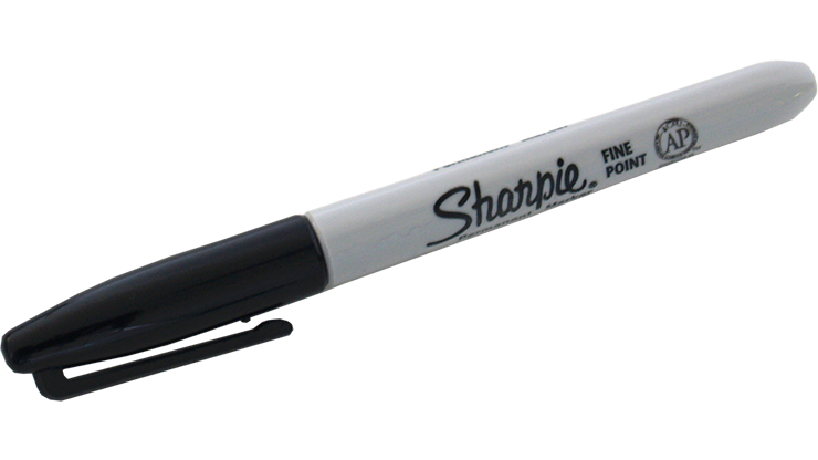 Sharpie Rectangle (Ungimmicked) Fine-Tip Sharpie (Black) box of 12 by Murphy's Magic Sup ...