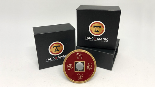 Dollar Size Chinese Coin (Red) by Tango (CH032)