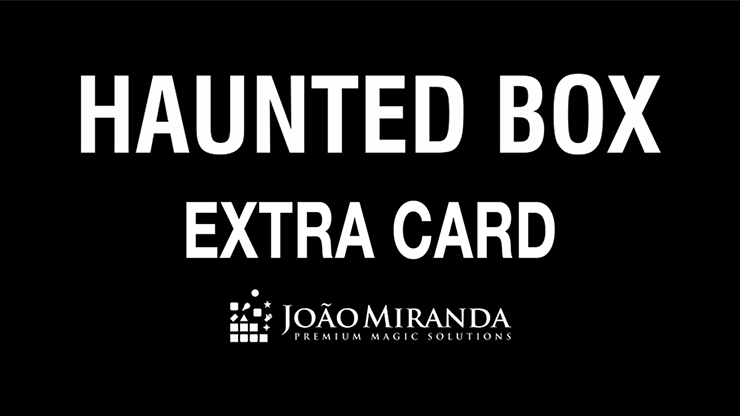 Haunted Box Extra Gimmicked Card (Red) by Jo?œo Miranda Magic - Trick