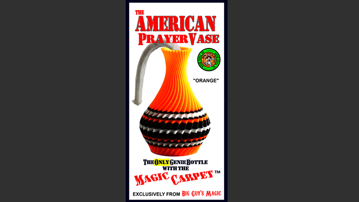 The American Prayer Vase Genie Bottle ORANGE by Big Guy's Magic- Trick