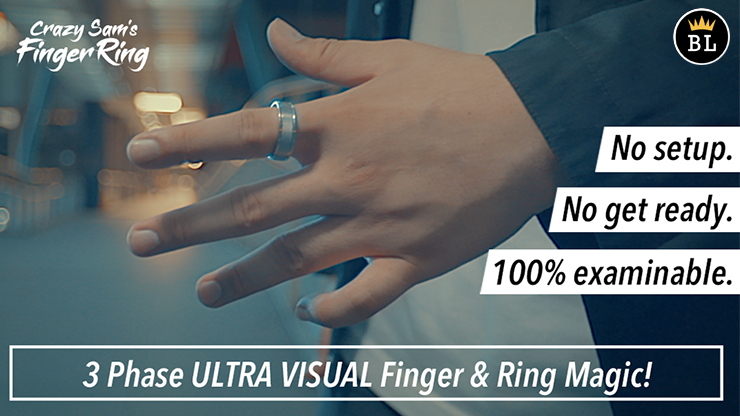 Hanson Chien Presents Crazy Sam's Finger Ring (Gimmick and Online Instructions) by Sam Huang
