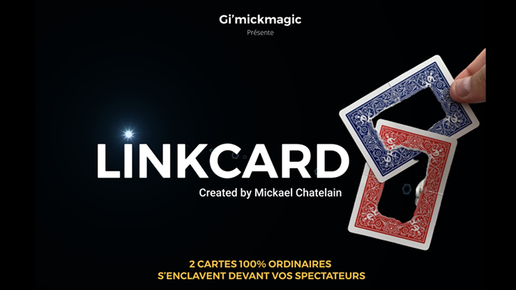 LinkCard RED (Gimmicks and Online Insruction) by Micka?®l Chatelain - Trick