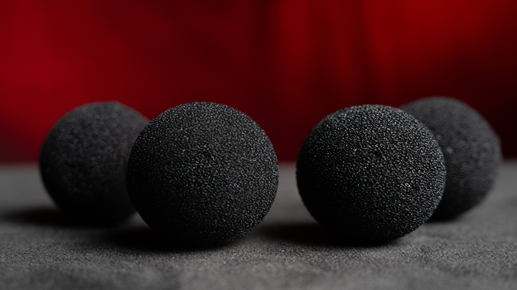 Magic Sponge Balls 50PK BLACK 2" by Murphy's Magic