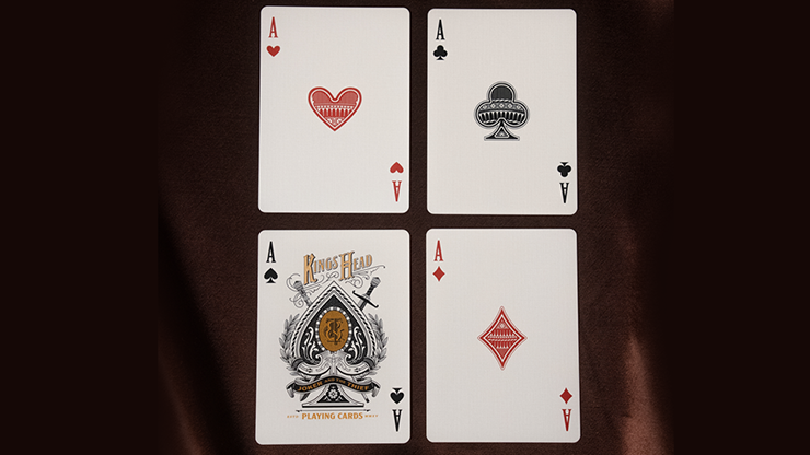 King's Head (Black and Gold Foil) Playing Cards  by Joker and the Thief