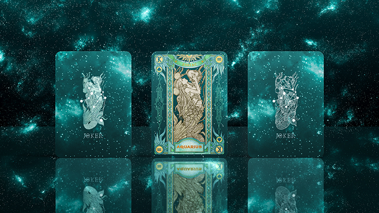 Zodiac (Aquarius) Luminous Edition Playing Cards by TCC