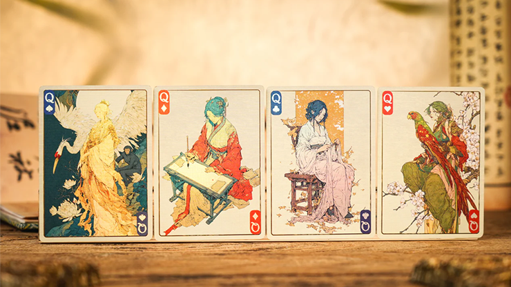 Ancient Relics Culture Playing Card by 52 Muse (Teal)