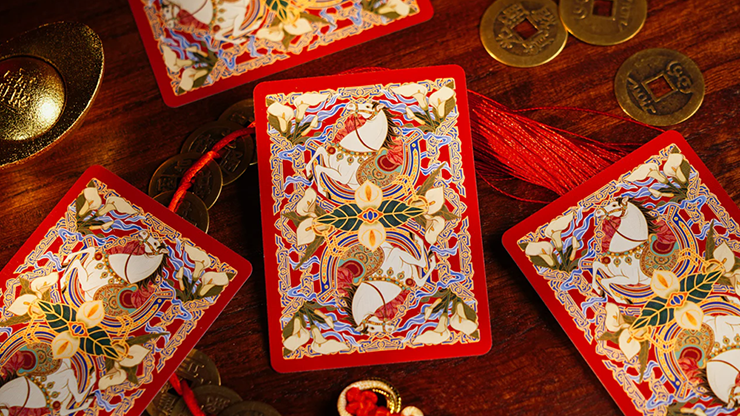 Year of the Horse (Red) Playing Cards by TCC Fashion