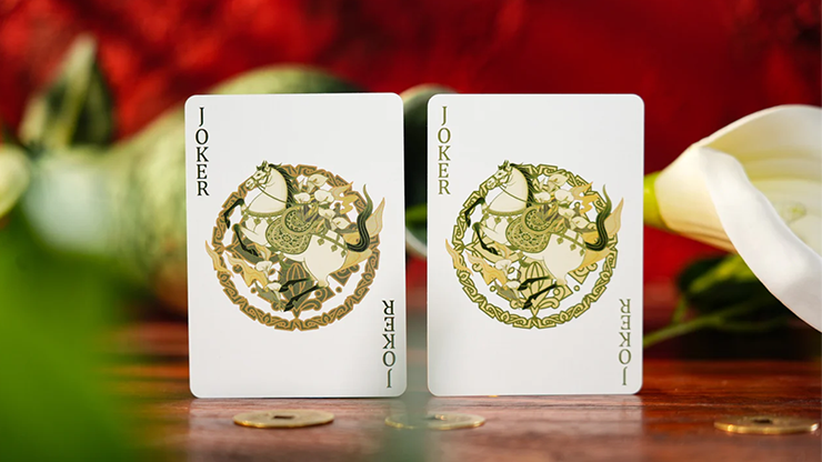 Year of the Horse (Green) Playing Cards by TCC Fashion