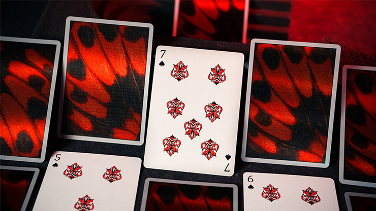 Morpho V2 (Carmine) Playing Cards by TCC Fashion