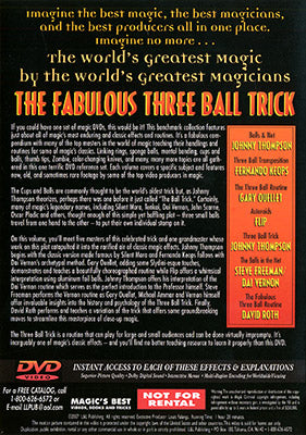 World's Greatest Magic: Fabulous Three Ball Trick - DVD