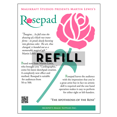 The Rose Pad REFILL by Martin Lewis - Trick