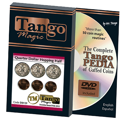 Hopping Half with Quarter (w/DVD) (D0131) by Tango - Trick