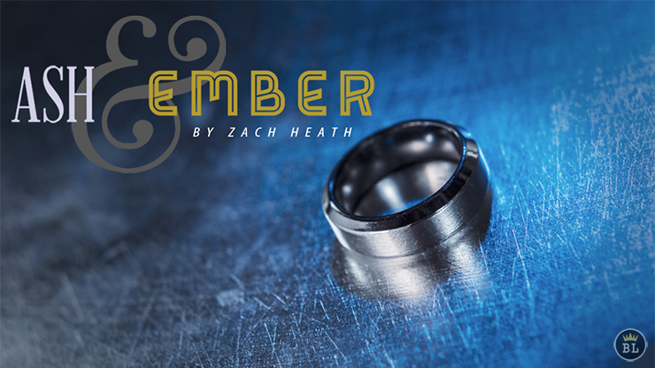 Ash and Ember Silver Curved (2 Rings) by Zach Heath  - Trick